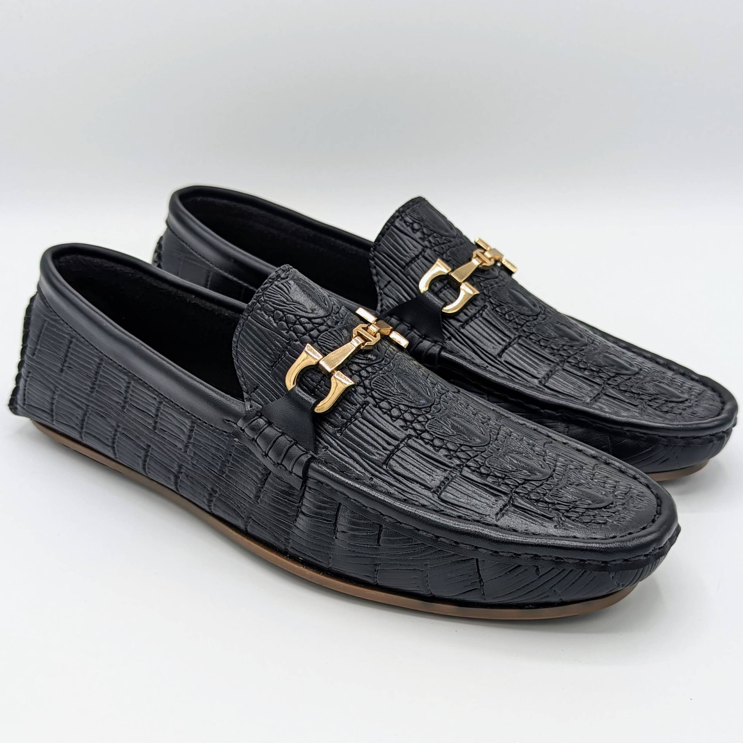 Moccasino-643 BK | Shoe Lane